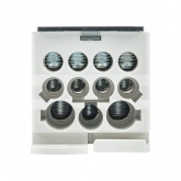 Блок распределительный EKF КБР на DIN-рейку и монтажную панель 400A 12 зажимов