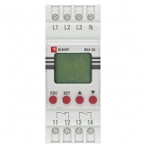Реле контроля фаз EKF с LCD дисплеем (с нейтралью) RKF-2S 1НО+1НЗ 150-300В 50/60В