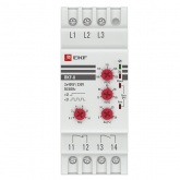 Реле контроля фаз многофункциональное EKF RKF-8 1НО+1НЗ 280-500В 50/60Гц