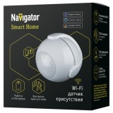 Умный датчик присутствия Navigator NSH-SNR-M01-WiFi питание CR123А 3В оповещение светом