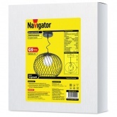 Светильник Navigator 14 099 NLF-P-001-01 подвесной черный, патрон G9 для ламп до 40W