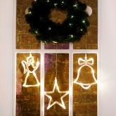 Фигура светодиодная Neon-Night Звездочка, на присоске с подвесом, цвет теплый белый