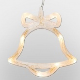 Фигура светодиодная Neon-Night Колокольчик, на присоске с подвесом, цвет теплый белый