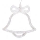 Фигура светодиодная Neon-Night Колокольчик, на присоске с подвесом, цвет теплый белый