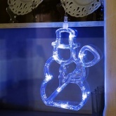 Фигура светодиодная Neon-Night Снеговик, на присоске с подвесом, цвет белый