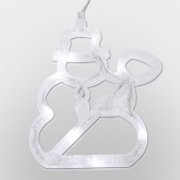 Фигура светодиодная Neon-Night Снеговик, на присоске с подвесом, цвет белый