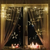 Фигура светодиодная Neon-Night Месяц, на присоске с подвесом, цвет теплый белый