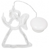 Фигура светодиодная Neon-Night Ангелок, на присоске с подвесом, цвет теплый белый