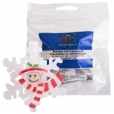 Фигура светодиодная Neon-Night Снеговик на снежинке, RGB на присоске