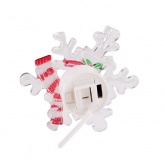 Фигура светодиодная Neon-Night Снеговик на снежинке, RGB на присоске