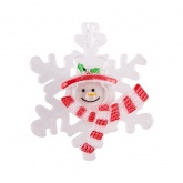 Фигура светодиодная Neon-Night Снеговик на снежинке, RGB на присоске