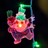 Фигура светодиодная Neon-Night Снеговик с подарком, RGB на присоске