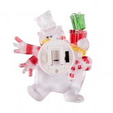 Фигура светодиодная Neon-Night Снеговик с подарком, RGB на присоске