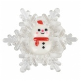 Снеговик на снежинке Neon-Night RGB на присоске 5,5x5,5 см