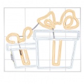 Фигура световая Подарки, из гибкого неона 120х120см 1680 LED цвет свечения теплый белый 3300K IP65