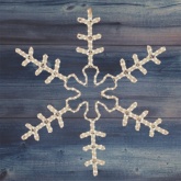 Фигура LED Большая Снежинка, цвет тепло-белый, размер 95x95см IP65