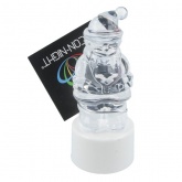 Фигура светодиодная на подставке Санта Клаус 1LED RGB 8.5см Питание от 3 AG13(LR44) (в комплекте)