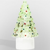 Фигура светодиодная на подставке Елочка средняя 1LED RGB 10.5см Питание от 3 LR44 (в комплекте)