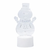 Фигура светодиодная на подставке Снеговик с шарфом 2D 1LED RGB 10см Питание от 3 AG13(LR44)