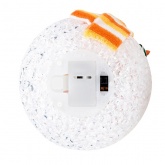 Акриловая светодиодная фигура Снеговик, 7LED RGB 17см, питание от 3 AG13 (батарейки в комплекте)