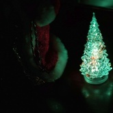 Акриловая светодиодная фигура Елочка, 1LED RGB 15см, питание от 3 AG13 (батарейки в комплекте)