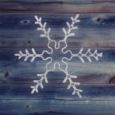 Фигура световая Большая Снежинка, цвет белый, размер 95x95см IP65