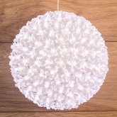 Шар светодиодный 220V, диаметр 20см, 200LED, цвет белый IP20