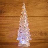 Акриловая светодиодная фигура Елочка, 1LED RGB 25см, питание от 3AAA (батарейки в комплекте)