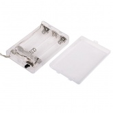 Акриловая светодиодная фигура белый мишка, 20LED 20см, питание от 3AA (не входят в комплект)