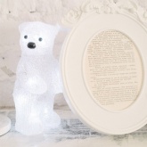 Акриловая светодиодная фигура Медвежонок, 10LED 12х22х13см, питание от 3AAA (не входят в комплект)