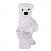 Акриловая светодиодная фигура Медвежонок, 10LED 12х22х13см, питание от 3AAA (не входят в комплект)