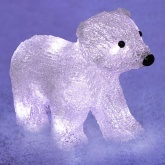 Акриловая светодиодная фигура Медвежонок, 16LED 24х11х18см, питание от 3AA (не входят в комплект)