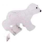 Акриловая светодиодная фигура Медвежонок, 16LED 24х11х18см, питание от 3AA (не входят в комплект)