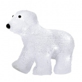 Акриловая светодиодная фигура Медвежонок, 16LED 24х11х18см, питание от 3AA (не входят в комплект)