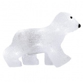 Акриловая светодиодная фигура Медвежонок, 16LED 24х11х18см, питание от 3AA (не входят в комплект)