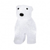 Акриловая светодиодная фигура Медвежонок, 16LED 24х11х18см, питание от 3AA (не входят в комплект)