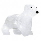 Акриловая светодиодная фигура Медвежонок, 16LED 24х11х18см, питание от 3AA (не входят в комплект)