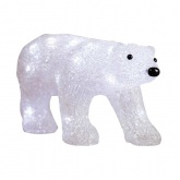 Акриловая светодиодная фигура Медведь, 24LED 34.5х12х17см, питание от 3AA (не входят в комплект)