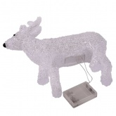 Акриловая светодиодная фигура Оленёнок, 24LED 30х10х28см, питание от 3AA (не входят в комплект)