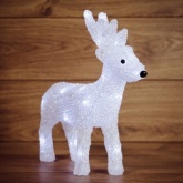 Акриловая светодиодная фигура Оленёнок, 24LED 30х10х28см, питание от 3AA (не входят в комплект)