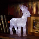 Акриловая светодиодная фигура Оленёнок, 24LED 30х10х28см, питание от 3AA (не входят в комплект)