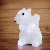Акриловая светодиодная фигура Белка, 12LED 17,5х12х18см, питание от 3AAA (не входят в комплект)
