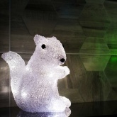 Акриловая светодиодная фигура Белка, 12LED 17,5х12х18см, питание от 3AAA (не входят в комплект)