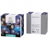 LED проектор Neon-Night белые снежинки, 220В