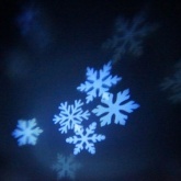 LED проектор Neon-Night белые снежинки, 220В