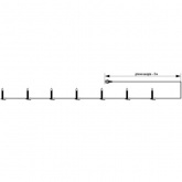 Гирлянда Свечи, 4м, темно-зеленый ПВХ, 20 LED 230V IP20 тепло-белые