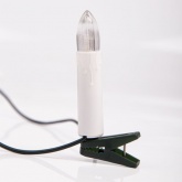 Гирлянда Свечи, 4м, темно-зеленый ПВХ, 20 LED 230V IP20 тепло-белые