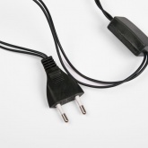 Гирлянда Свечи, 10м, темно-зеленый ПВХ, 50 LED 230V IP20 тепло-белые