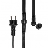 Гирлянда LED Galaxy Bulb String 10м, черный каучук, 30 ламп, белые, влагостойкая IP65