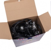 Гирлянда LED Galaxy Bulb String 10м, черный каучук, 30 ламп, тепло-белые, влагостойкая IP65